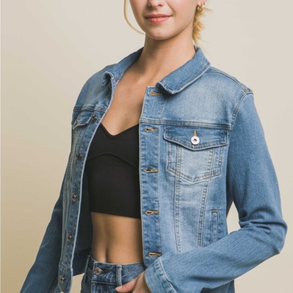 Love Tree Light Blue Denim Jacket - Picture 2 of 5